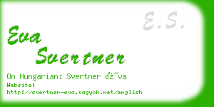 eva svertner business card